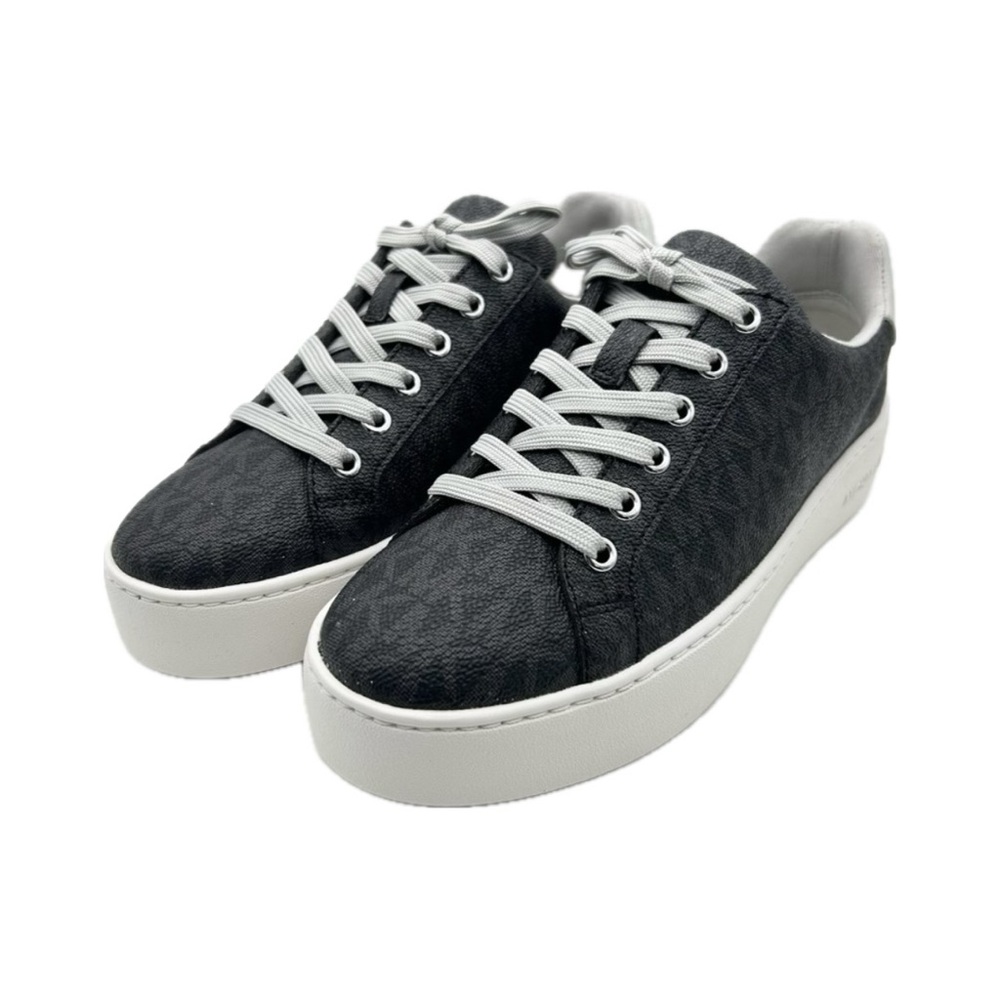 MICHAEL Michael Kors Poppy Lace Up Platform Sneakers in Aluminum